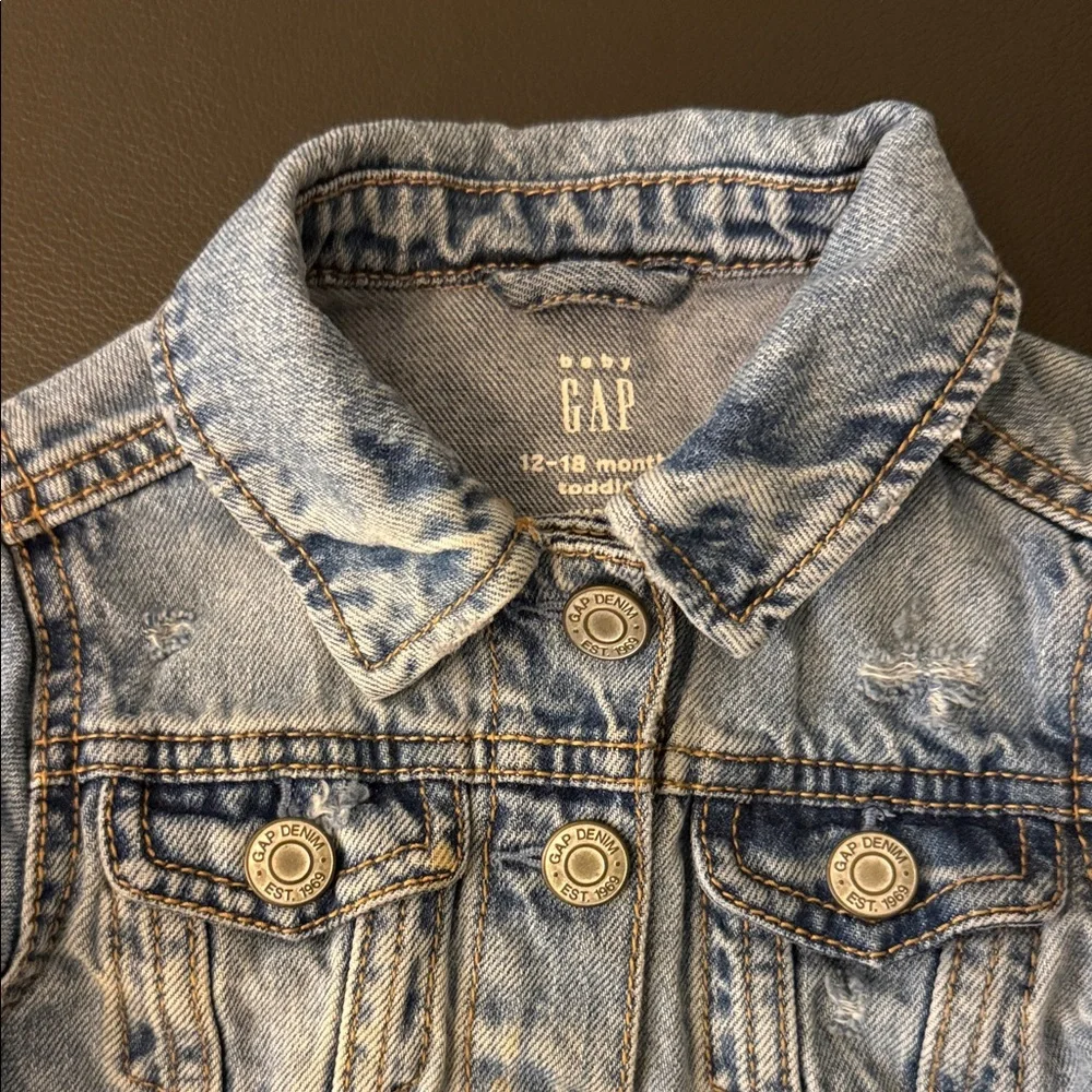 GAP Kids Light Blue Jean Jacket 12-18 months
